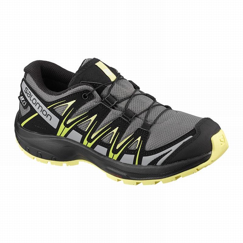 SALOMON XA PRO 3D CLIMASALOMON™ WATERPROOF Philippines - Kids' Trail Running Shoes - Black | 145986-